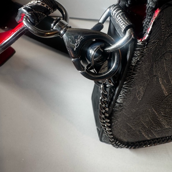 Christian Louboutin Black Crossbody Belt Bag with Red Tag - Picture 6 of 11